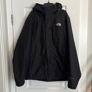 Men’s Medium North Face shell jacket - black.
